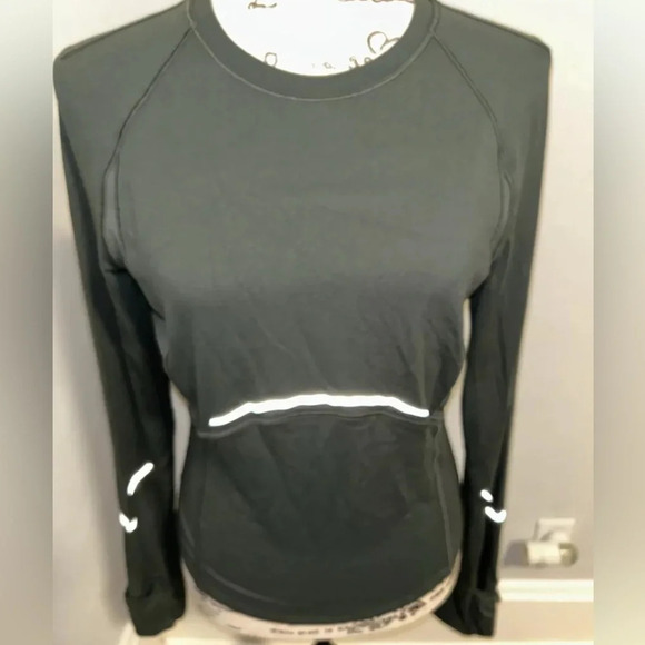 lululemon athletica Tops - LULULEMON - RULU Reflective Running Long Sleeve - Size 8 -